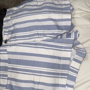 Old Navy Blue and White Striped Women Shorts